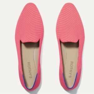 Rothys Almond Loafer Rubi Grapefruit Twill